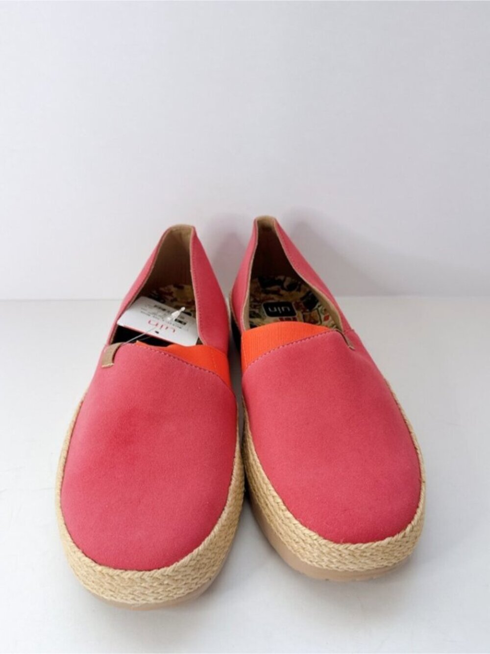 Women’s Size 9.5 UIN Marbella Tea Rose Suede Slip-On Espadrille Flats